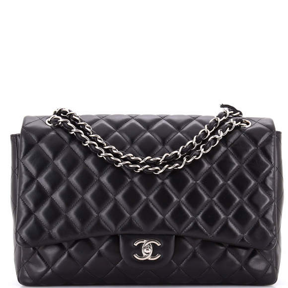 Chanel Maxi Classic Single Flap Bag Quilted Lambskin - Picture 1 of 8